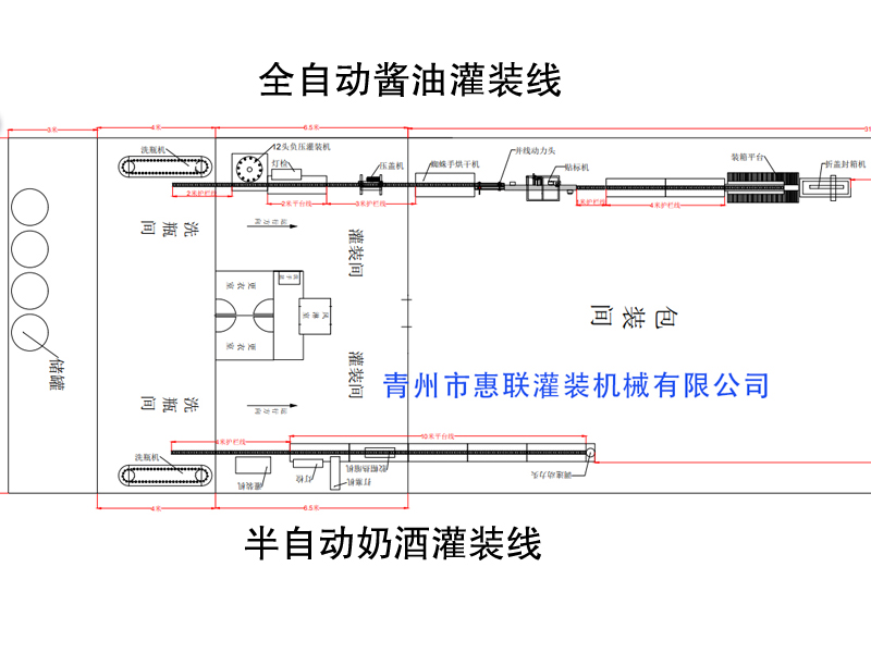 全自动葡萄酒酱油灌装生产线